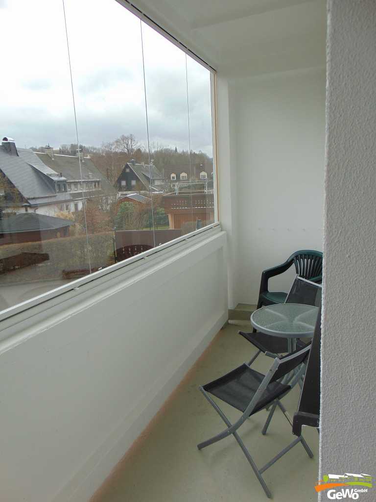 Balkon verglast mit herrlichem Blick über Gelenau