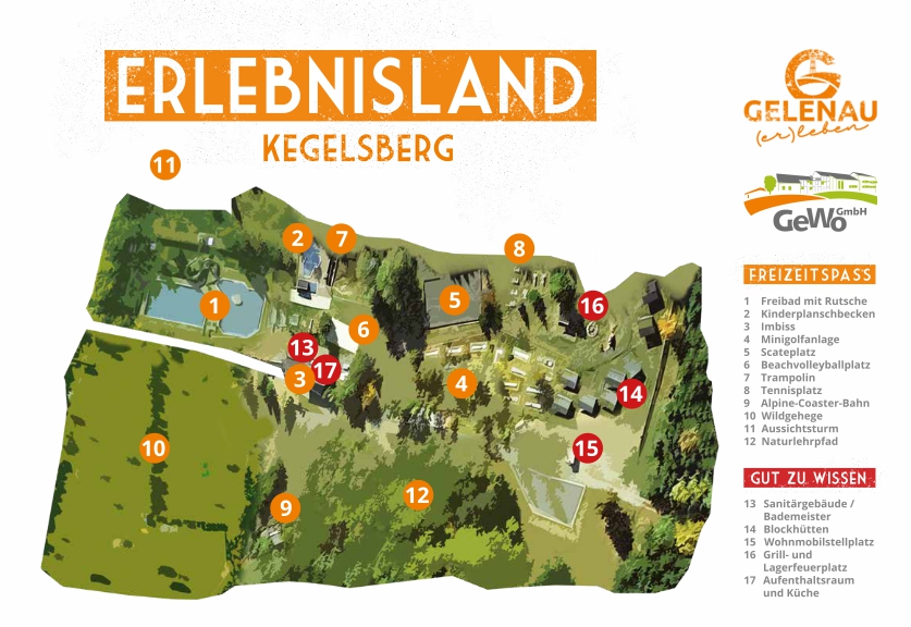 Lageplan Wohnmobilstellplatz im Erlebnisland Kegelsberg